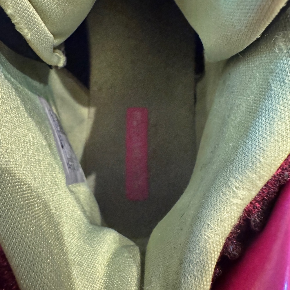 Nike Men’s Library of Bounce basketball pink, black High-Top Sneakers Sz 12 - Picture 5 of 10